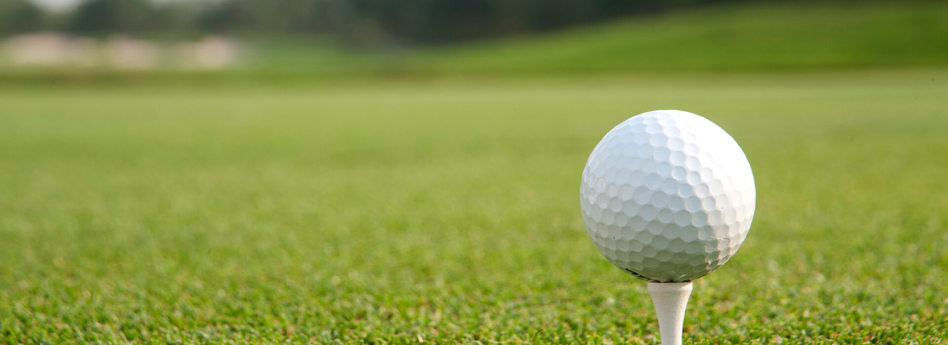 Golf Detail Golfplatz mit Golfball