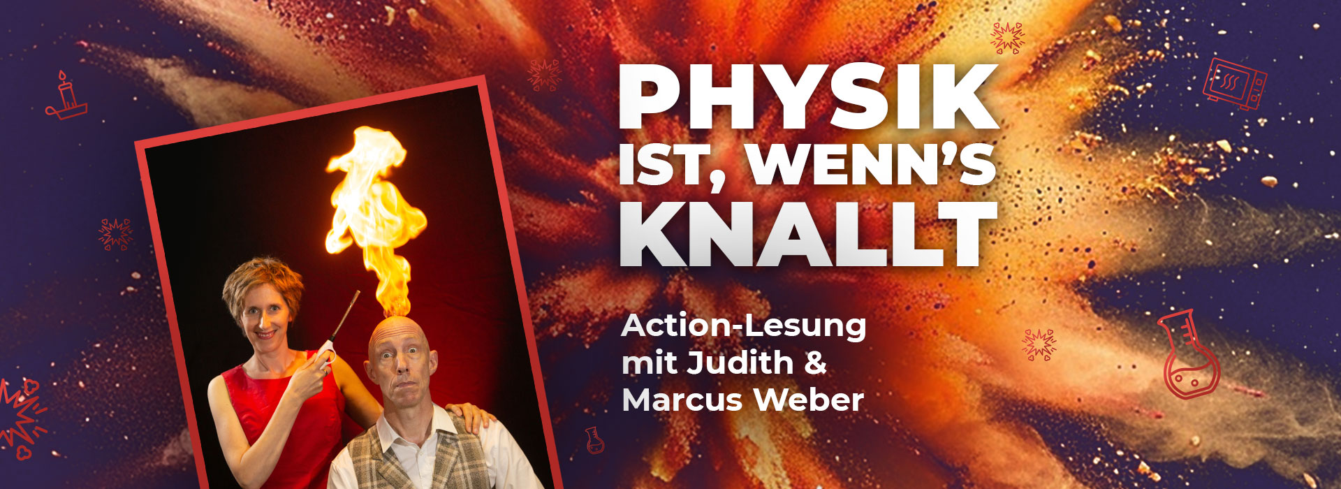 Physik ist, wenn’s knallt! – Action-Lesung mit Judith & Marcus Weber